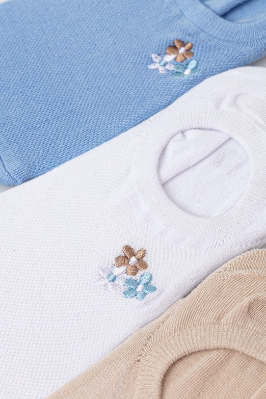 Medicine skarpety stopki damskie bawełniane 3-pack RS26-LGD727 multicolor RS26