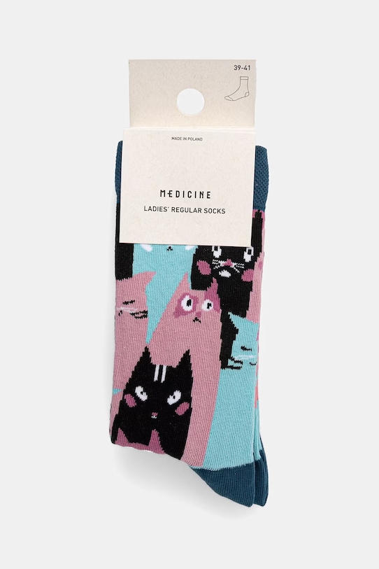 Medicine skarpety damskie bawełniane 2-pack RS26-LGD728 multicolor RS26