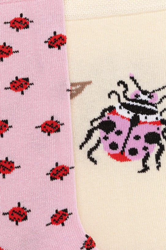 Odzież Skarpety damskie bawełniane z motywem zwierzęcym 2-pack RS26-LGD729 multicolor