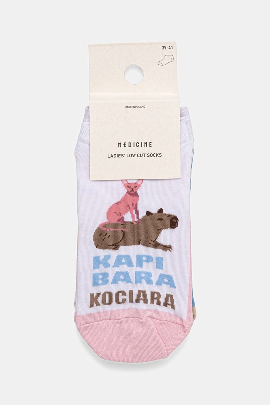 Odzież Skarpety damskie bawełniane z motywem zwierzęcym 2-pack RS26-LGD800 multicolor