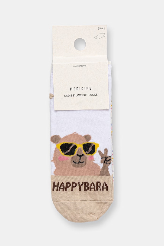 Odzież Skarpety damskie bawełniane z motywem zwierzęcym 2-pack RS26-LGD803 multicolor