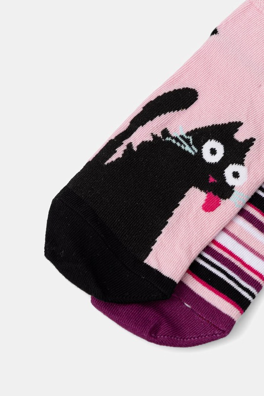 Skarpety damskie bawełniane z motywem zwierzęcym 2-pack RS26-LGD806 multicolor RS26
