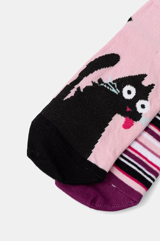 Skarpety damskie bawełniane z motywem zwierzęcym 2-pack RS26-LGD806 multicolor RS26