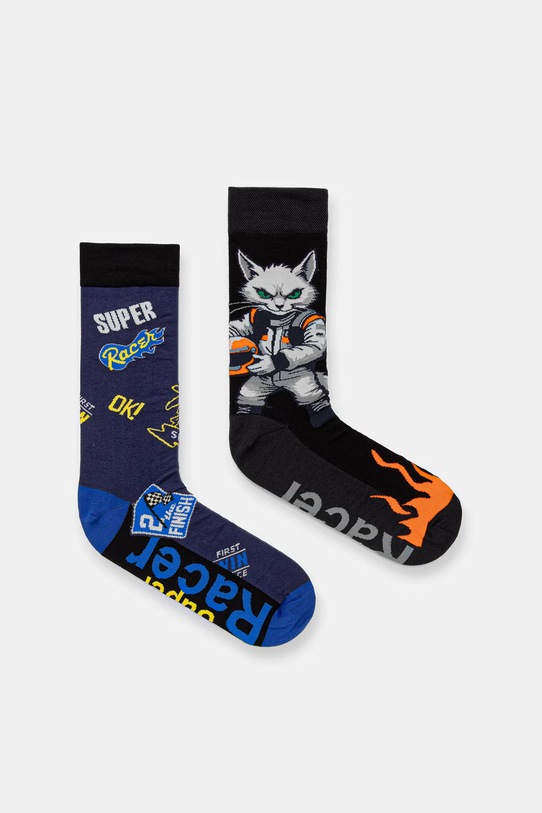 Medicine skarpetki bawełniane 2-pack skarpetki długie multicolor RS26-LGM301