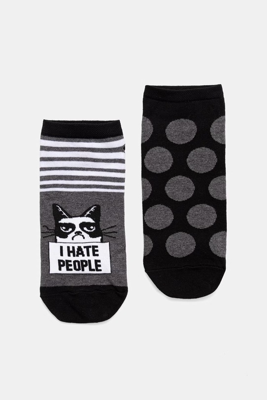 Medicine skarpetki 2-pack skarpetki krótkie szary RS26-LGM404