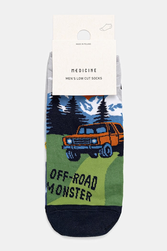 Odzież Skarpetki bawełniane męskie wzorzyste (2-pack) RS26-LGM500 multicolor