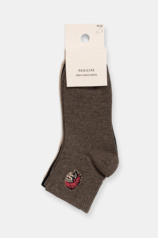 Medicine skarpety męskie 3-pack multicolor RS26-LGM511