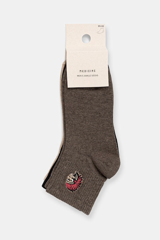 Medicine skarpety męskie 3-pack multicolor RS26-LGM511
