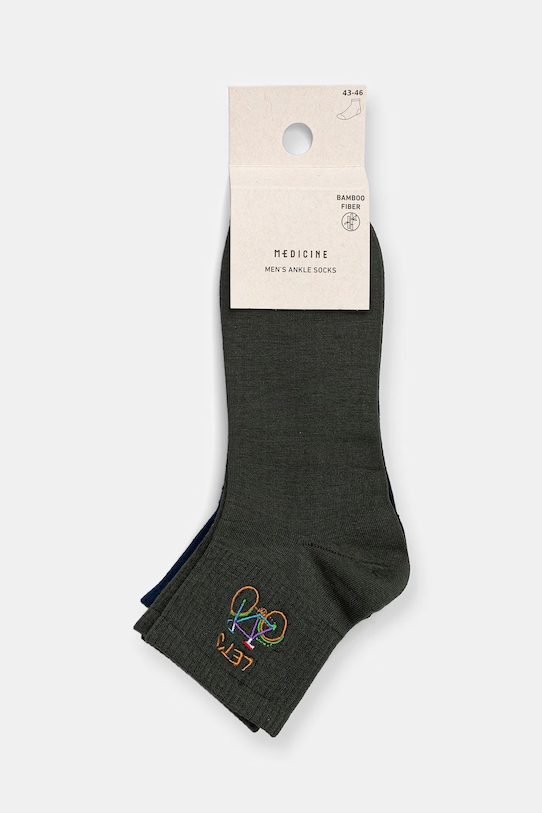 Odzież Skarpety męskie z włókna bambusowego 3-pack RS26-LGM514 multicolor