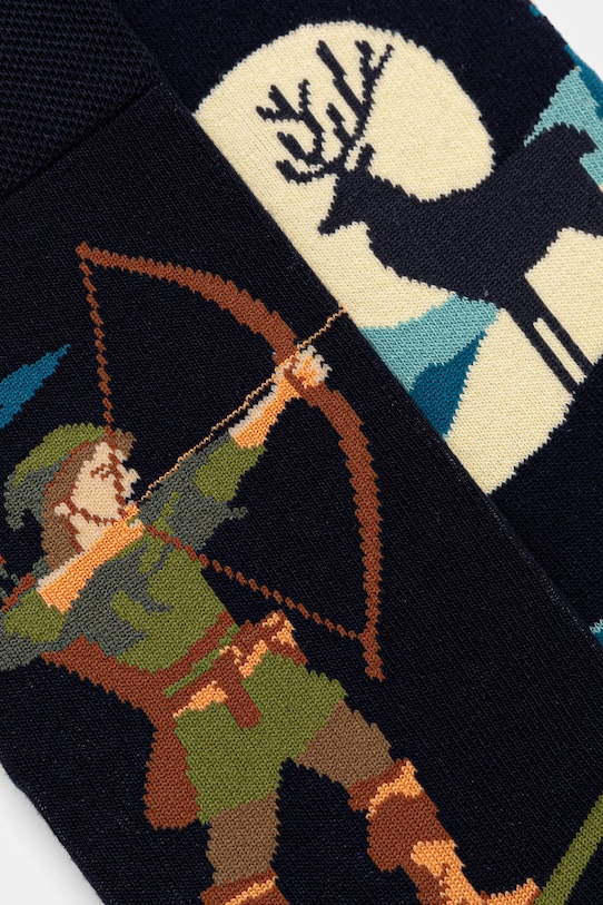 Medicine skarpetki bawełniane 2-pack RS26-LGM518 multicolor RS26