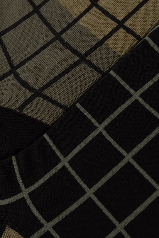 Skarpetki bawełniane męskie wzorzyste (2-pack) RS26-LGM526 zielony RS26