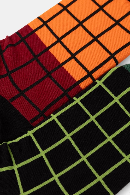 Skarpetki bawełniane męskie wzorzyste (2-pack) RS26-LGM528 zielony RS26