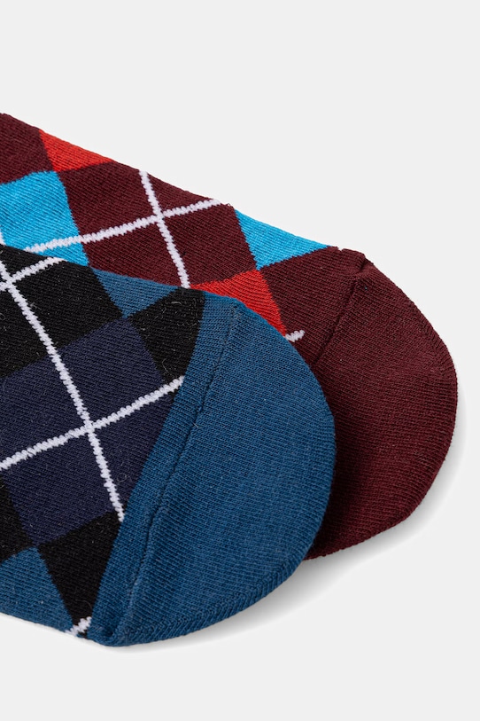 Skarpety męskie bawełniane w kratkę 2-pack RS26-LGM531 multicolor RS26