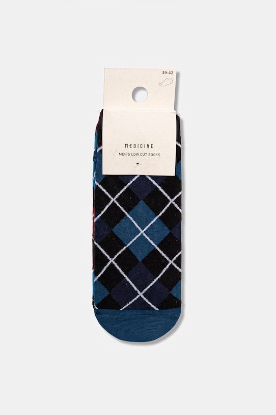 Odzież Skarpety męskie bawełniane w kratkę 2-pack RS26-LGM531 multicolor