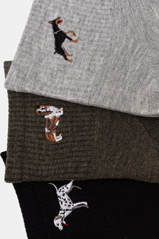 Skarpety męskie z włókna bambusowego z motywem zwierzęcym 3-pack RS26-LGM533 multicolor RS26