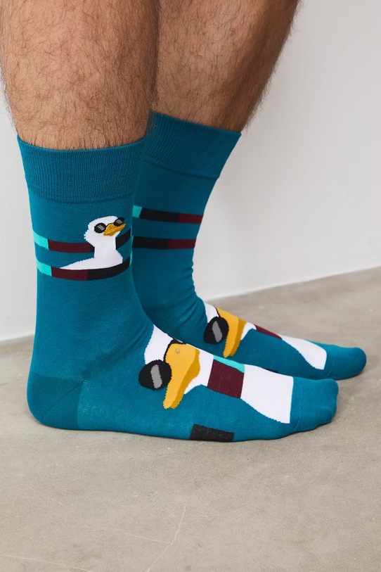 Skarpety męskie bawełniane z motywem zwierzęcym 2-pack RS26-LGM535