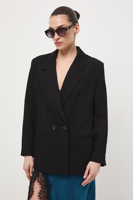 Medicine marynarka dwurzędowa damska czarny RS26-MKD500