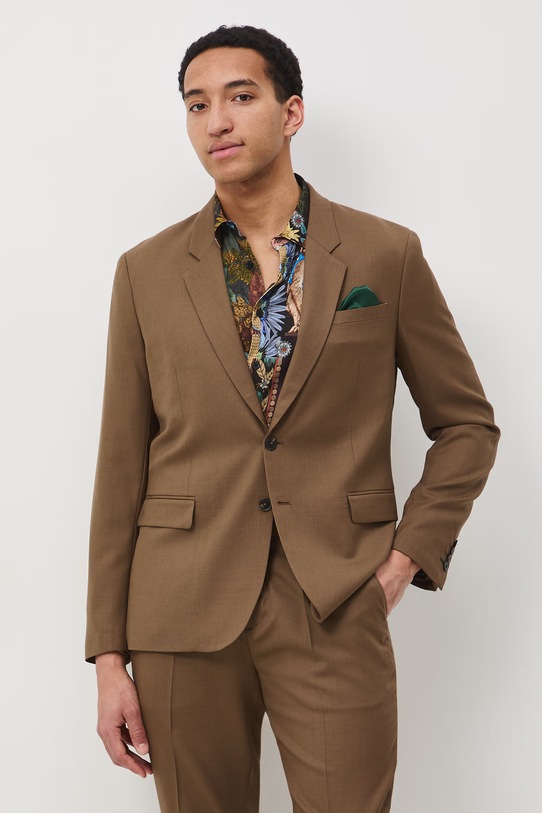 Medicine пиджак для мужчин из шерсти коричневый RS26-MKM620