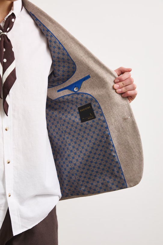 Marynarka męska z lnem RS26-MKM923