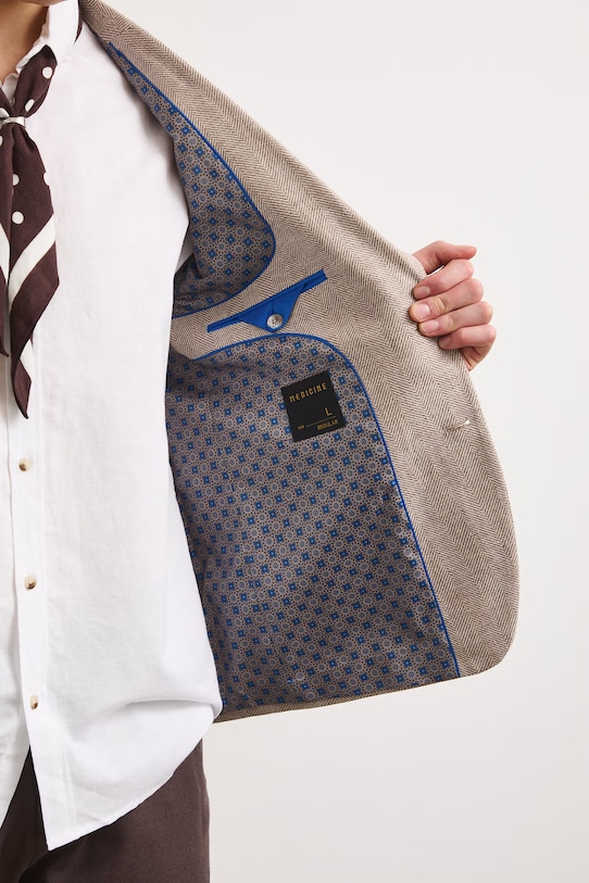 Marynarka męska z lnem RS26-MKM923