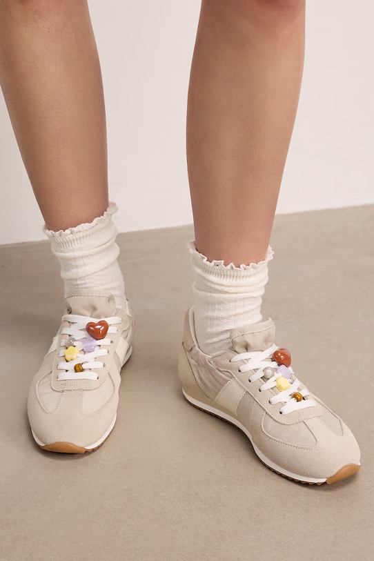 Medicine sneakersy syntetyczny beżowy RS26-OBD400