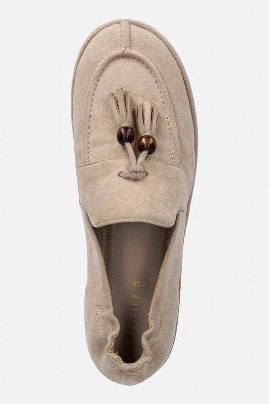Medicine mokasyny damskie zamszowe beżowy RS26-OBD401
