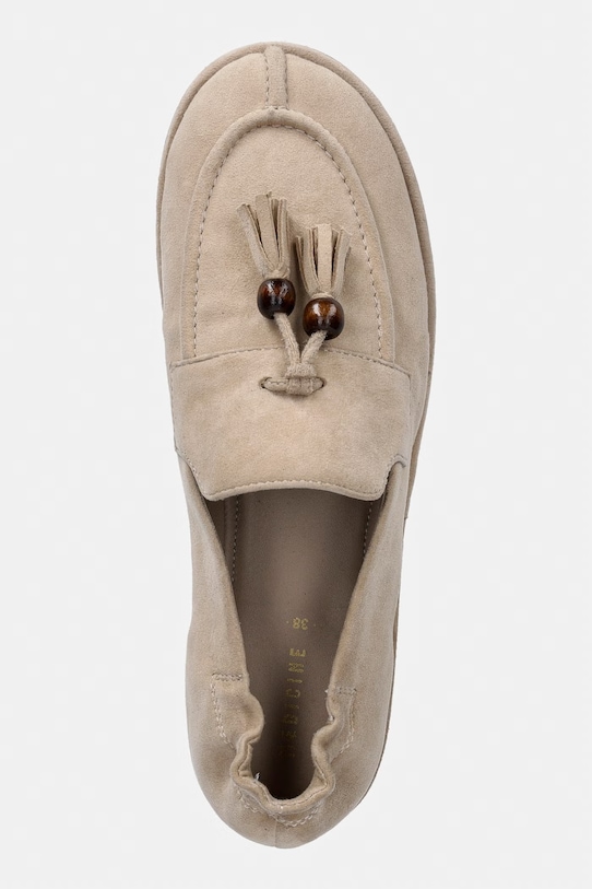 Medicine mokasyny damskie zamszowe beżowy RS26-OBD401