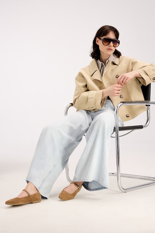 Medicine balerini piele întoarsă maro RS26-OBD410