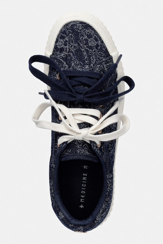 Medicine trampki damskie bawełniane RS26-OBD502 niebieski