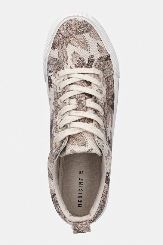 Medicine tenisówki damskie bawełniane RS26-OBD504 beżowy