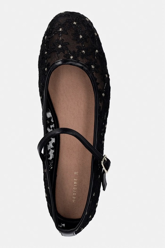 Medicine baleriny damskie RS26-OBD507 czarny