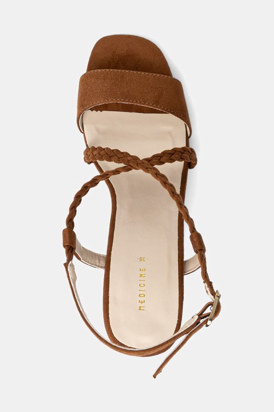 Medicine sandale cu toc RS26-OBD719 maro