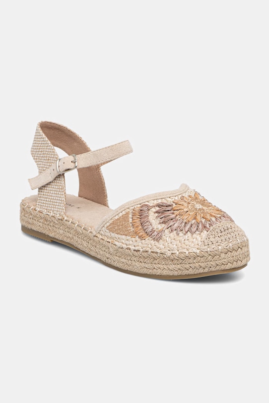 Sandały espadrylowe damskie RS26-OBD805 beżowy RS26