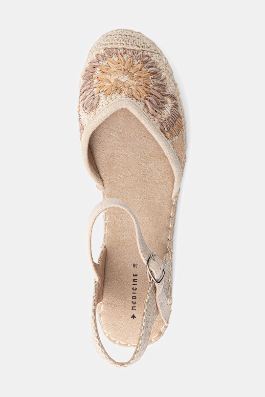 Sandały espadrylowe damskie RS26-OBD805 beżowy