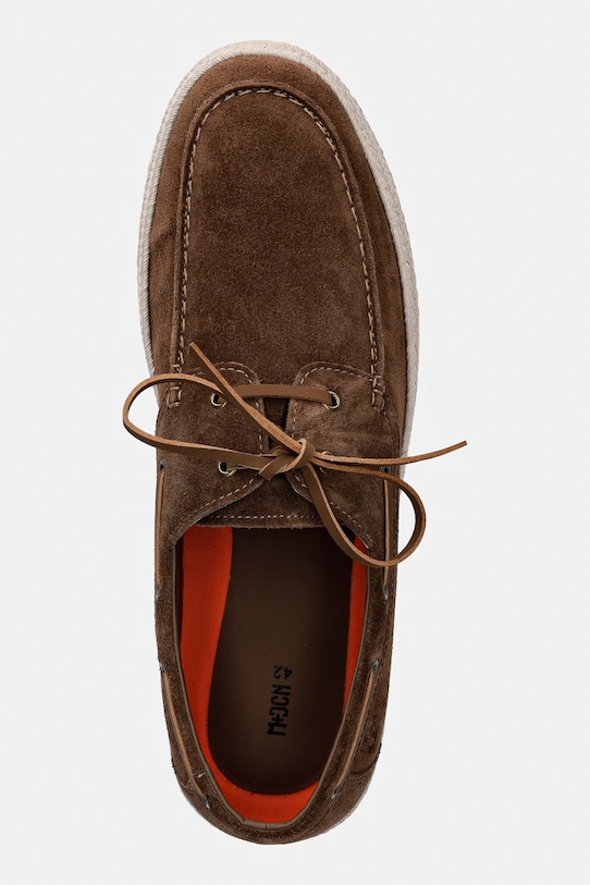 mokasíny mužské semišové RS26-OBM405 hnědá