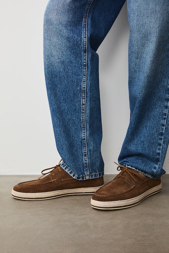 Obuwie Medicine mokasyny męskie zamszowe RS26-OBM405 brązowy