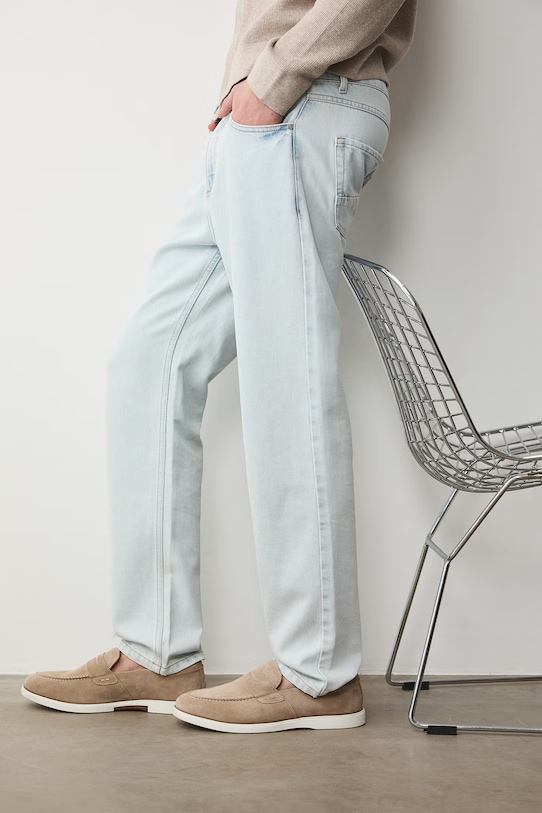 Medicine mokasyny męskie zamszowe RS26-OBM408