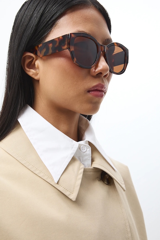 Medicine okulary przeciwsłoneczne damskie brązowy RS26-OKD302