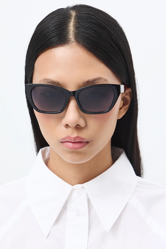 Medicine okulary przeciwsłoneczne kocie oczy damskie RS26-OKD501 czarny