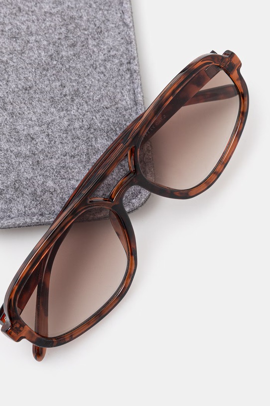 Medicine okulary przeciwsłoneczne pilotki damskie brązowy RS26-OKD504