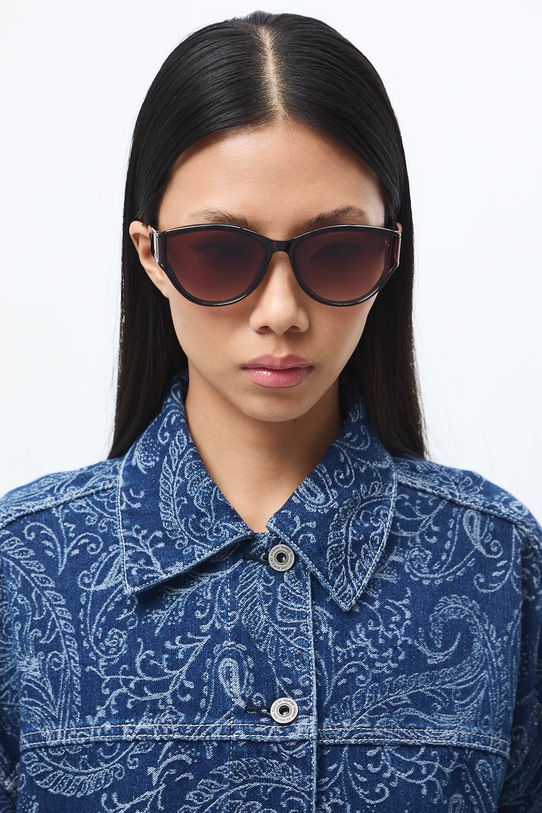 Sluneční brýle „kočičí oči“ ženské hnědá RS26-OKD506