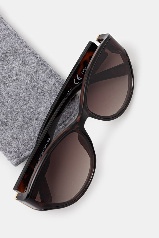 Sluneční brýle „kočičí oči“ ženské hnědá RS26-OKD506