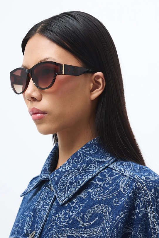 Sluneční brýle „kočičí oči“ ženské RS26-OKD506 hnědá