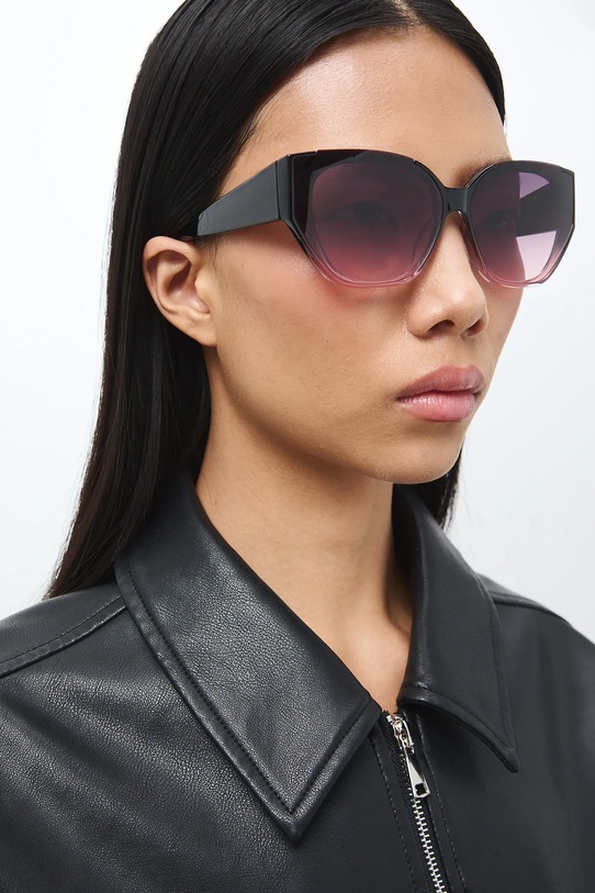 Sluneční brýle „kočičí oči“ ženské růžová RS26-OKD507