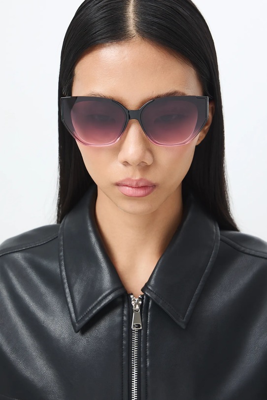 Sluneční brýle „kočičí oči“ ženské RS26-OKD507 růžová