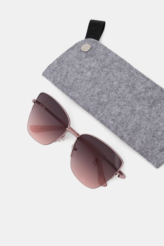 Akcesoria Medicine okulary przeciwsłoneczne kocie oczy damskie RS26-OKD702 różowy