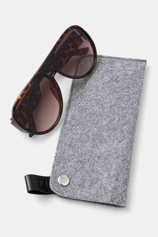 Okulary przeciwsłoneczne pilotki damskie brązowy RS26-OKD902