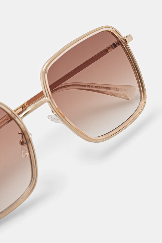 Akcesoria Okulary przeciwsłoneczne kwadratowe damskie RS26-OKD908 brązowy