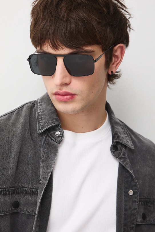 Medicine okulary przeciwsłoneczne pilotki męskie RS26-OKM301 czarny RS26