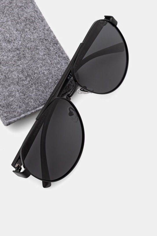 Medicine okulary przeciwsłoneczne pilotki męskie czarny RS26-OKM504